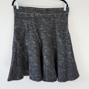ZARA WOMAN Knee Length, Charcoal Gray, Swing Skater Style - Size Large